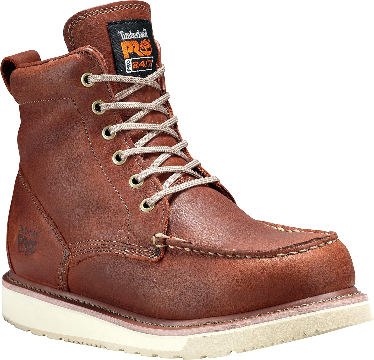timberland pro 男士 53009 坡跟鞋底 6英寸软头靴子